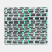 Linien und Felder Fleecedecke (Vorderseite (Horizontal))