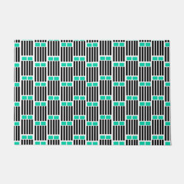 Linien und Felder Fußmatte