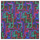 Linien und Knoten - Neon Stoff (Muster)