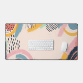 Linien- und Punktmuster mit Leerzeichen Schreibtischunterlage (Tastatur & Maus)