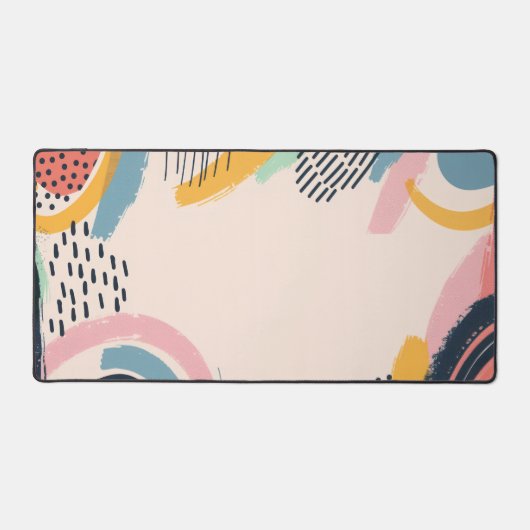 Linien- und Punktmuster mit Leerzeichen Schreibtischunterlage (Vorderseite)