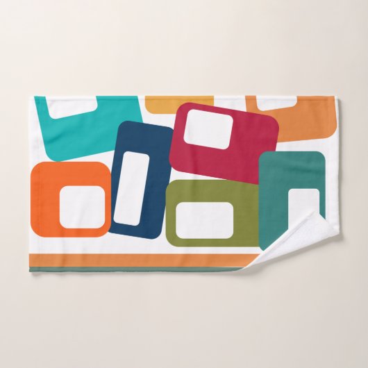 Linien und Rechtecke Badhandtuch Set (Handtuch)