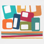 Linien und Rechtecke Fleecedecke (Vorderseite (Horizontal))