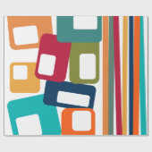 Linien und Rechtecke Geschenkpapier (Flach)