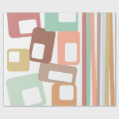 Linien und Rechtecke Geschenkpapier (Flach)