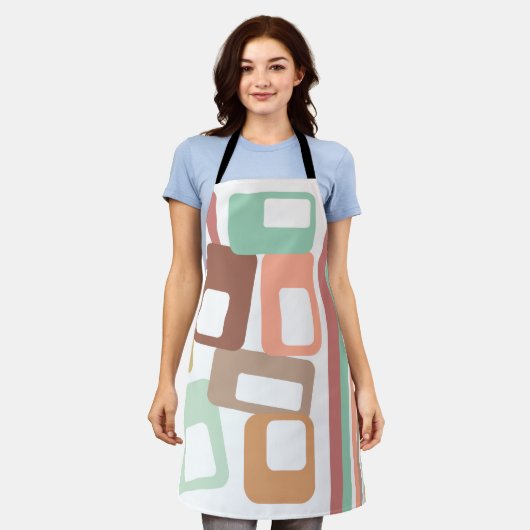 Linien und Rechtecke Schürze (Getragen)