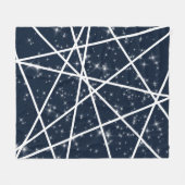 Linien und Sterne Fleece Blanket (Vorderseite (Horizontal))