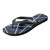 Linien und Sterne Flip Flops Badesandalen (Schrägansicht)