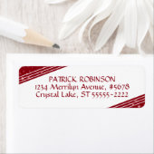 Linien- und Sternenkecken | rot und weiß (Insitu)