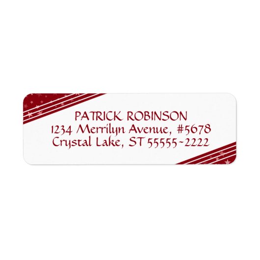 Linien- und Sternenkecken | rot und weiß (Vorne)