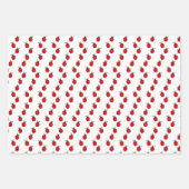 Linien von Ladybugs Design Wrapping Paper Sheets Geschenkpapier Set (Vorderseite)
