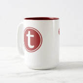 Linien Zwei-Tone 15 oz. Tasse (Vorderseite Links)