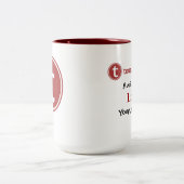 Linien Zwei-Tone 15 oz. Tasse (Mittel)