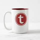 Linien Zwei-Tone 15 oz. Tasse (Links)
