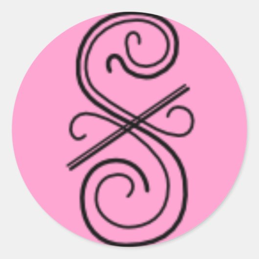 Linienaufkleber Runder Aufkleber (Vorderseite)