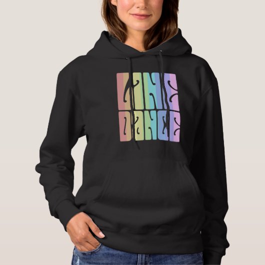 Liniendanz Pastel Hippie Hoodie (Vorderseite)