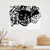 LINIENFLÄCHE POSTER (Küche)