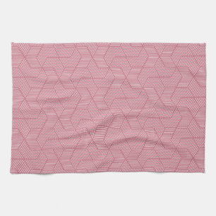Liniengeometrie: Moderne Vintage Textur Geschirrtuch