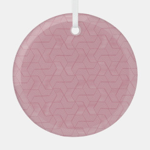 Liniengeometrie: Moderne Vintage Textur Ornament Aus Glas