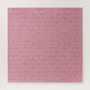 Liniengeometrie: Moderne Vintage Textur Puzzle
