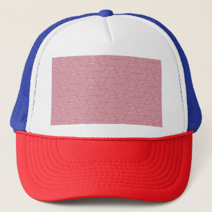 Liniengeometrie: Moderne Vintage Textur Truckerkappe