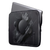 Liniengrafik Laptopschutzhülle (Vorderseite Links)
