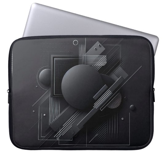 Liniengrafik Laptopschutzhülle (Vorderseite)