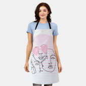 Liniengrafiken Schürze (Getragen)