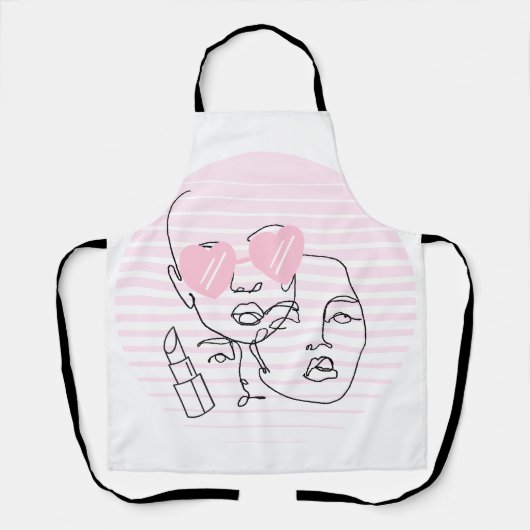 Liniengrafiken Schürze (Vorderseite)