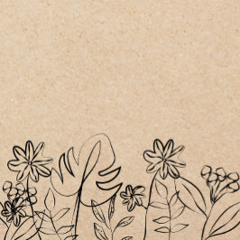 Linienkunst auf Kraftpapier Case-Mate iPhone Hülle