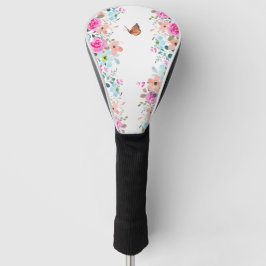 Linienkunst auf Kraftpapier Golf Headcover