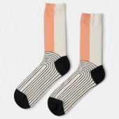 Linienkunst im Stil der Mitte des Jahrhunderts mit Socken (Linkes Detail)