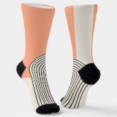 Linienkunst im Stil der Mitte des Jahrhunderts mit Socken (Gewinkelt)