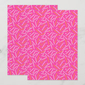 Linienmuster 1 dankeskarte (Vorne/Hinten)