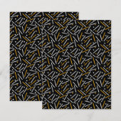 Linienmuster 4 mitteilungskarte (Vorne/Hinten)