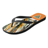 Linienmuster Badesandalen (Schrägansicht)