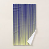 Linienmuster für die Marine und die Gelbe Linie Badhandtuch Set (Handtuch)