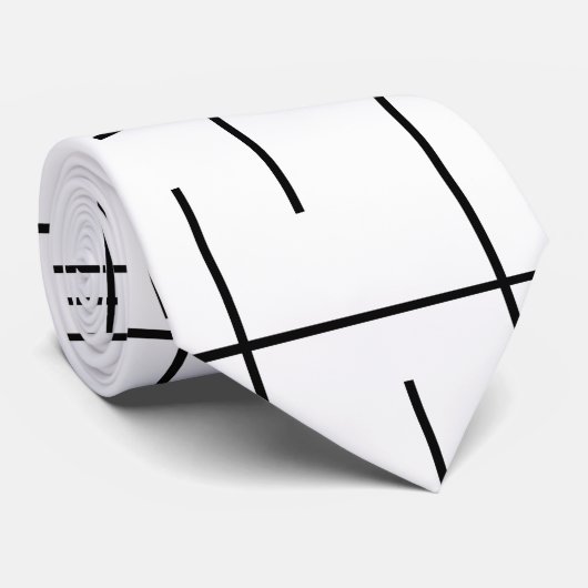 Linienmuster Krawatte (Gerollt)