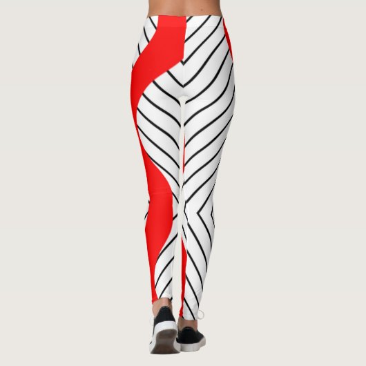 Linienmuster Leggings (Rückseite)