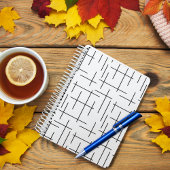 Linienmuster Notizblock