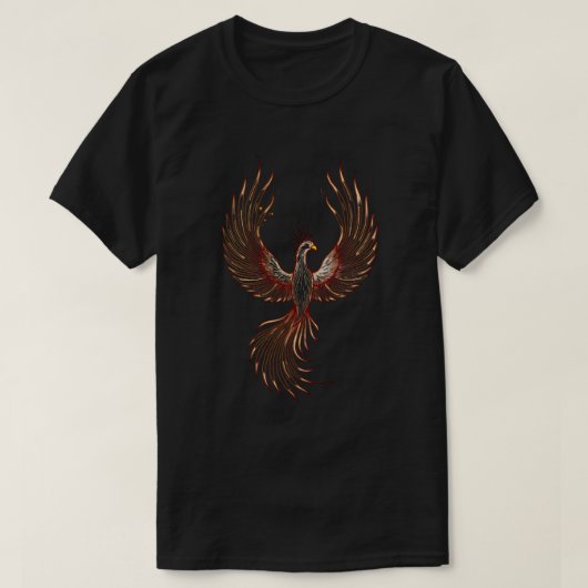 Linienphönix T-Shirt (Design vorne)