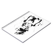 Linienstudie, ruhiges Journal Notizblock (Linke Seite)