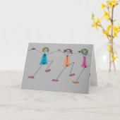 Linientanz Karte (Gelbe Blume)