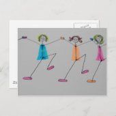 Linientanz Postkarte (Vorne/Hinten)