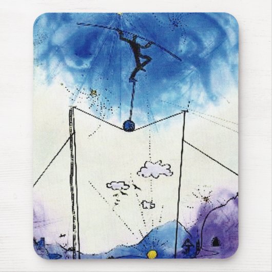 Linienwanderkunst Mousepad (Vorne)