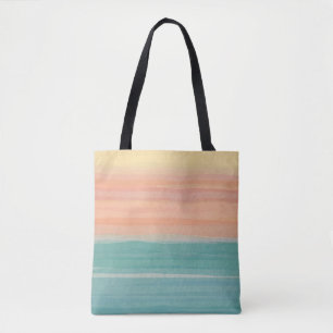 Linierte Art Sonnenaufgang Design Tasche