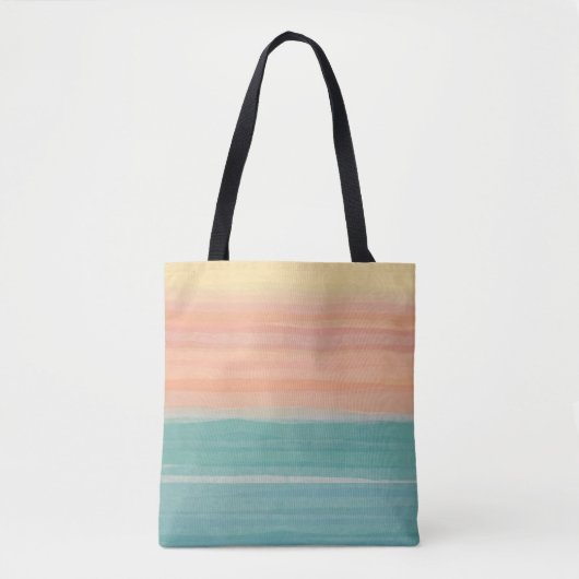 Linierte Art Sonnenaufgang Design Tasche (Vorderseite)