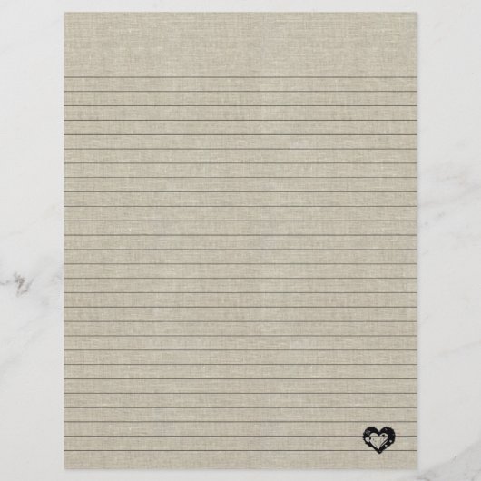 Linierte Rezept Seite einfügen Aussehen (Hinten)