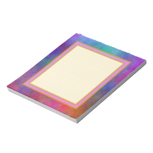 Linierter Garten Sonnenlicht Kleine Note Pad Notizblock (Rotiert)