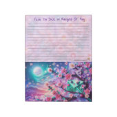 Liniertes Happy Mail Notizbuch Notizblock (Rotiert)